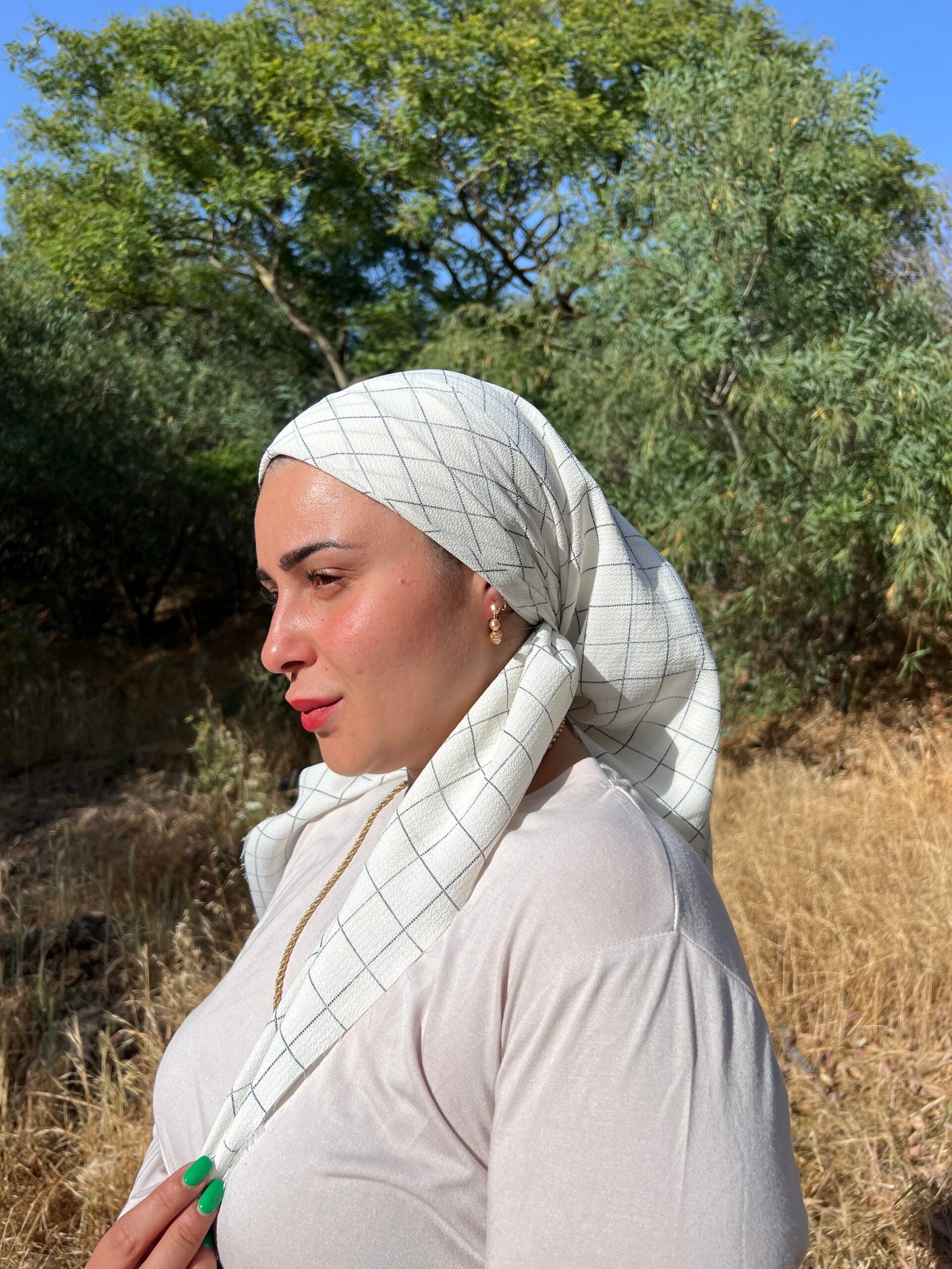 מרובעת לבן משבצות