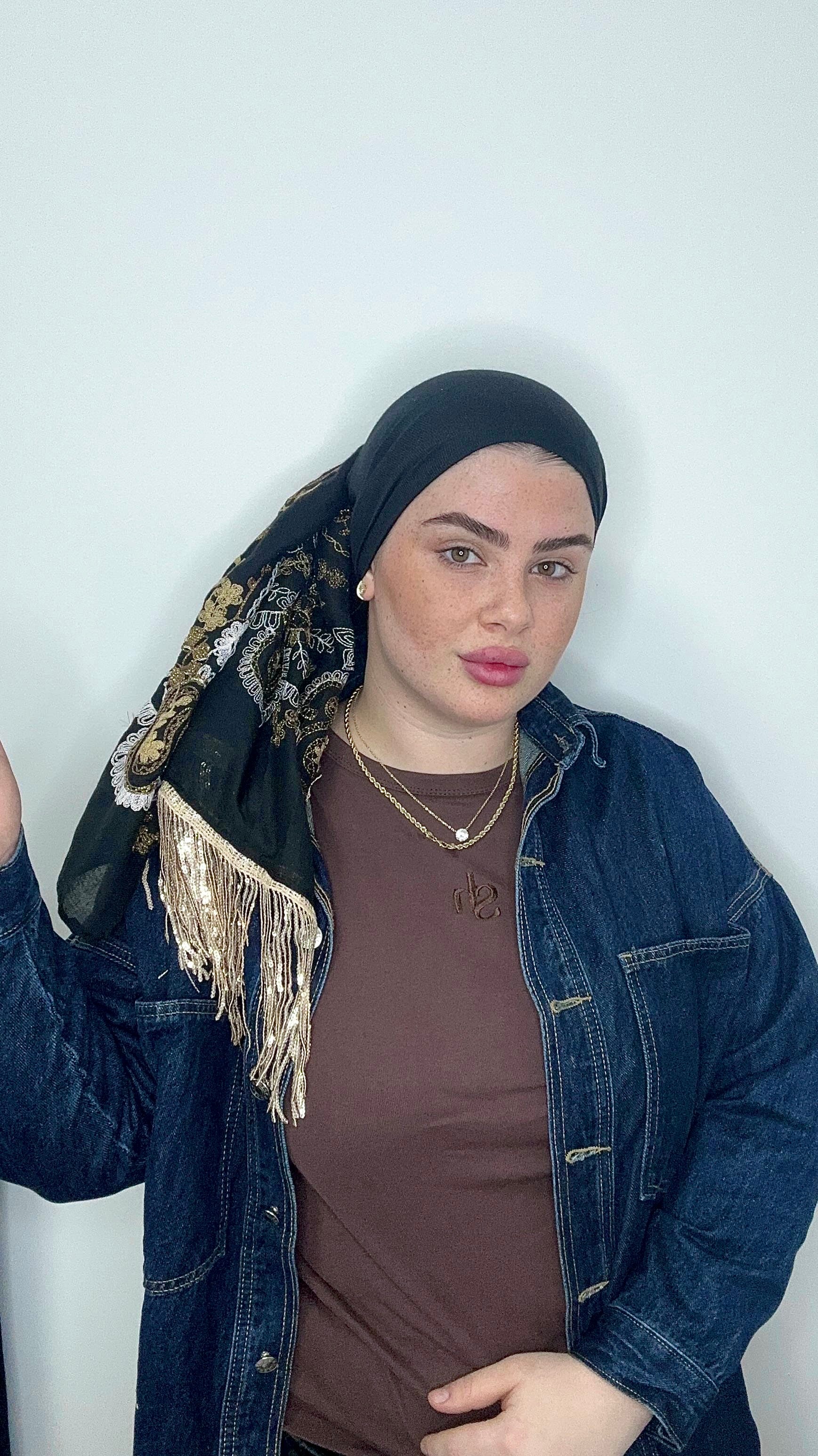 מטפחת סילבר | שחור
