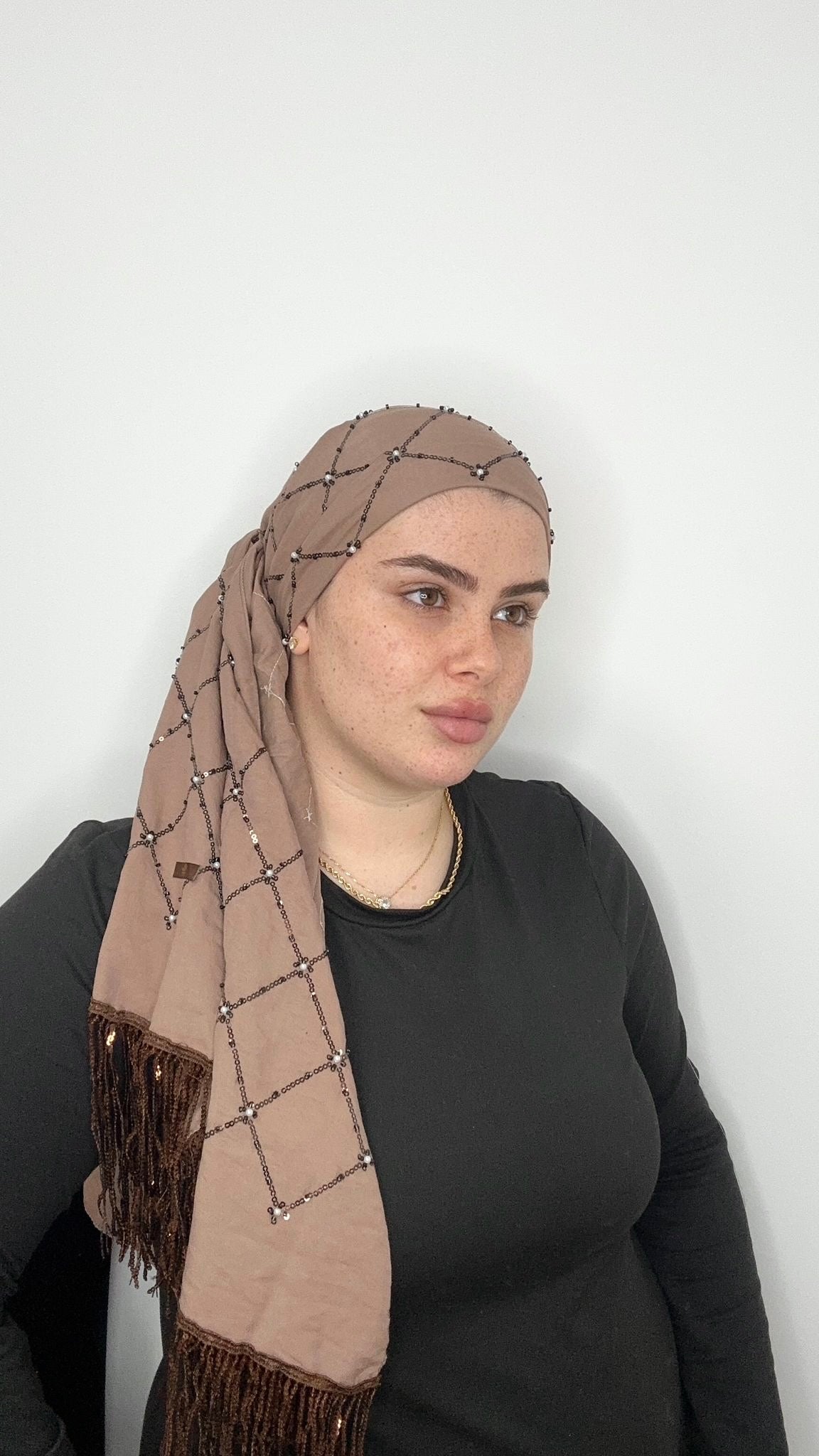 מטפחת רויאל | חום כהה