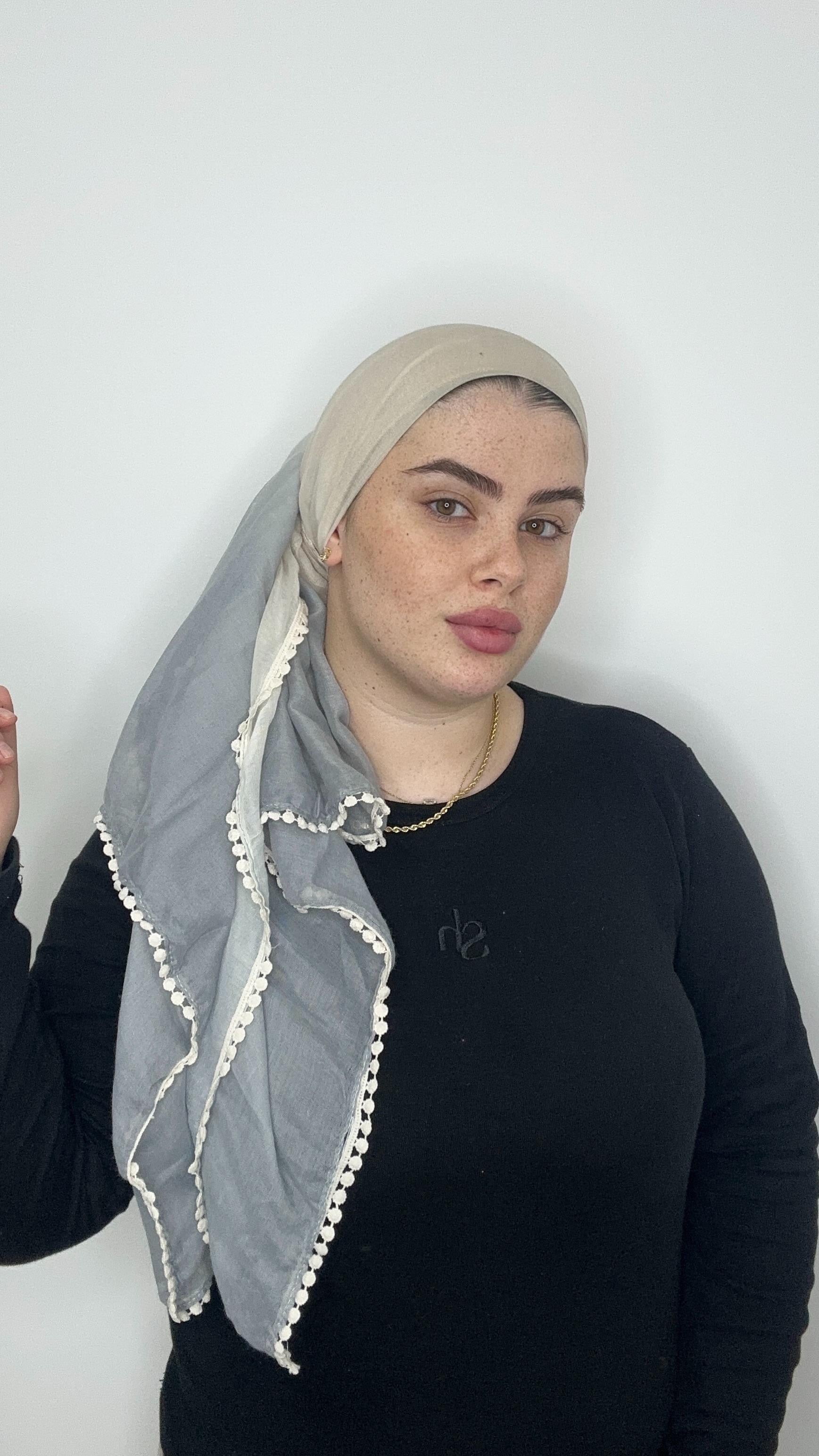מטפחת ליבי | אפור