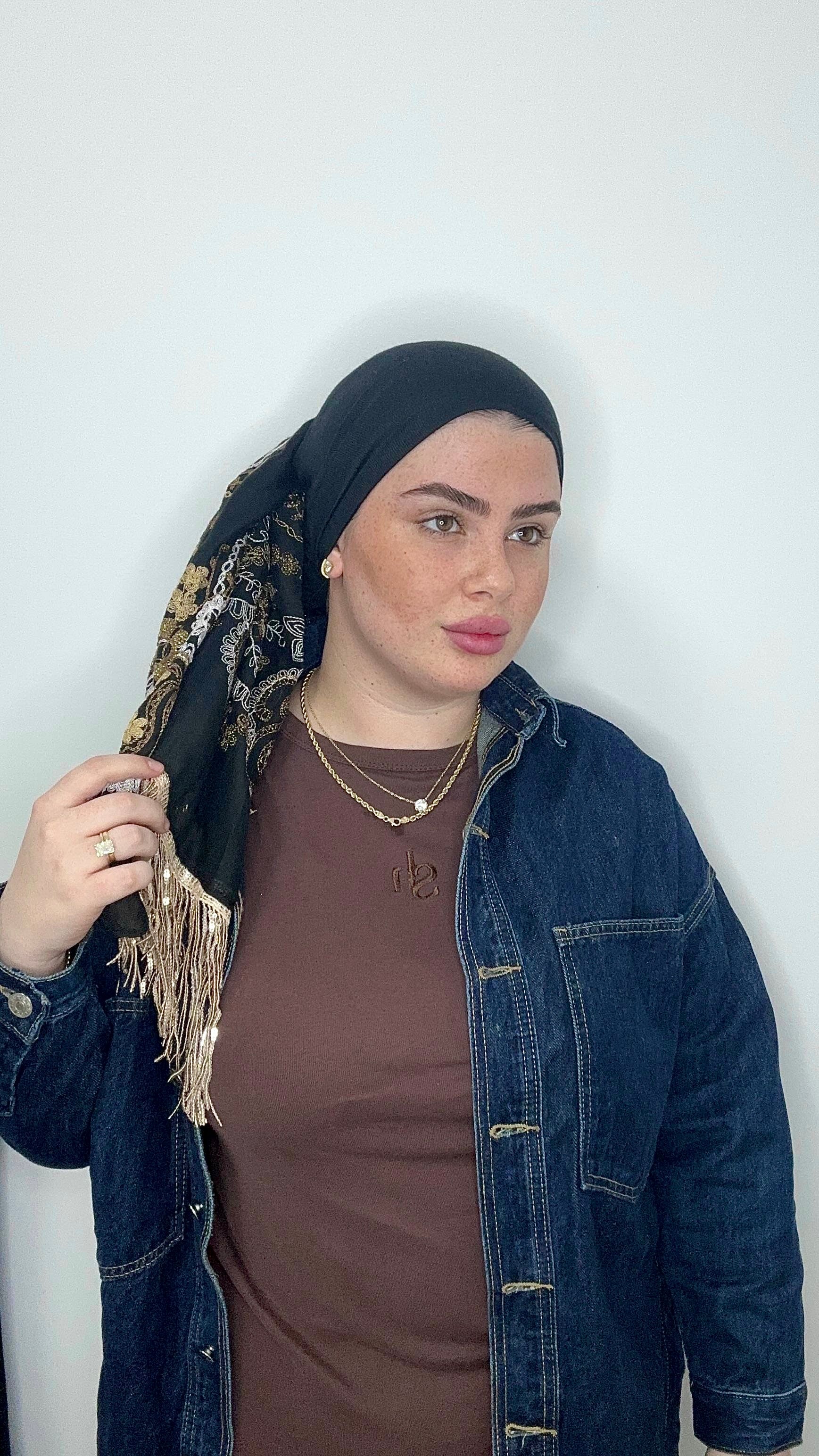 מטפחת סילבר | שחור