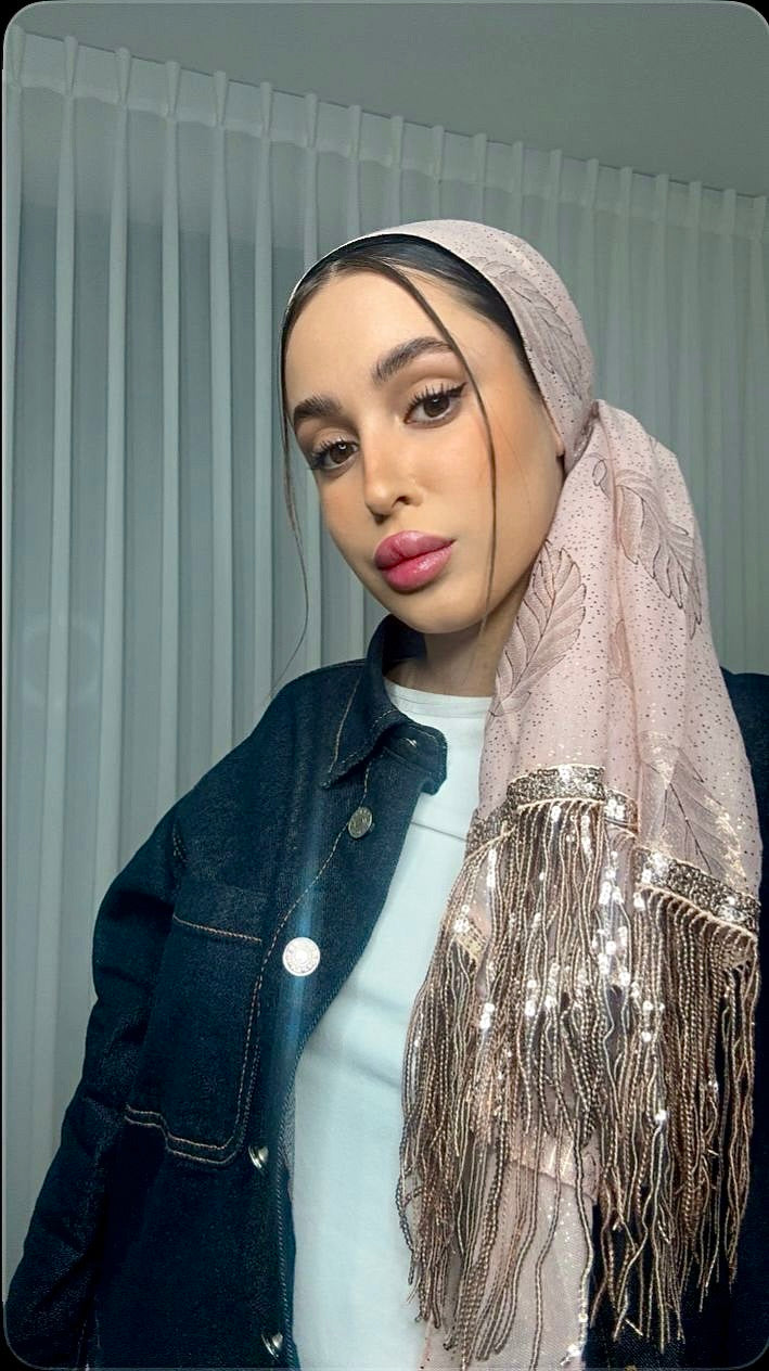 מטפחת נוצה | ורוד