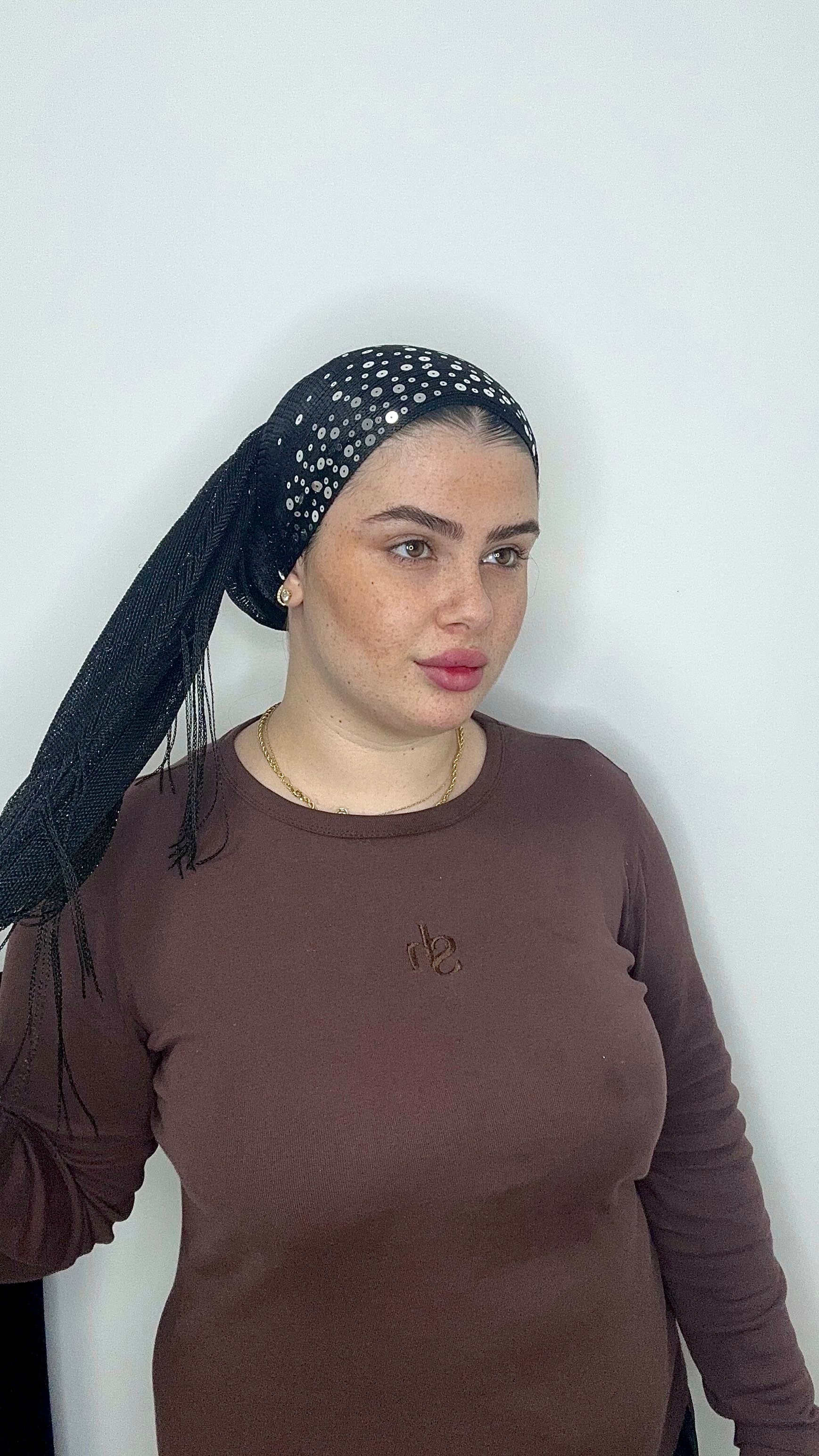 מטפחת קורן| שחור