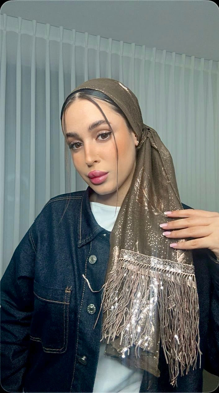 מטפחת נוצה | ירוק כהה