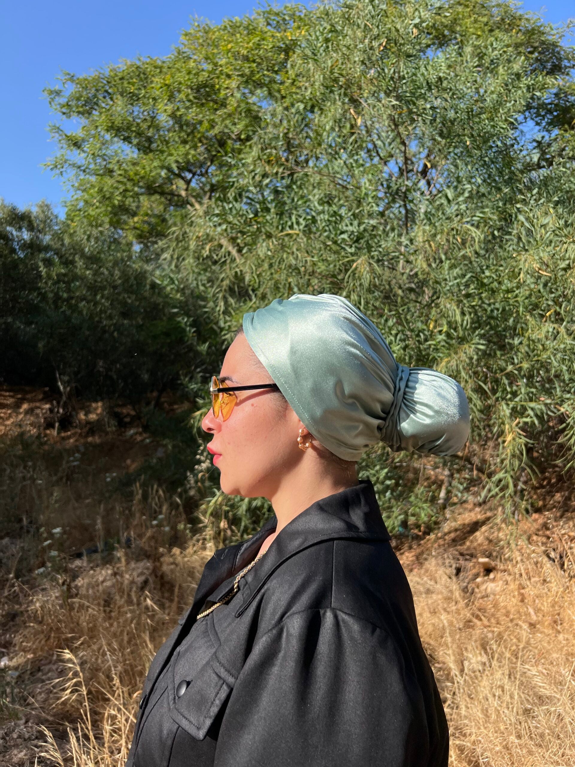 טורבן ארמני | ירוק מנטה
