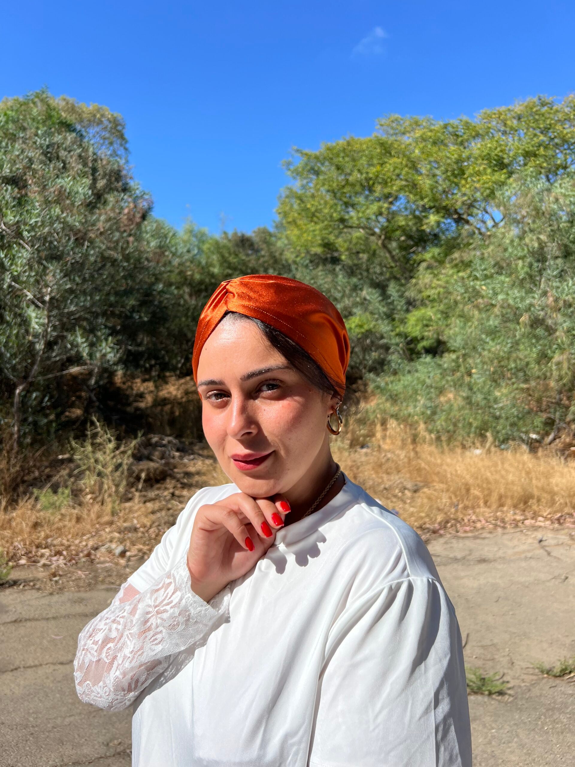טורבן ארמני | כתום בוהק