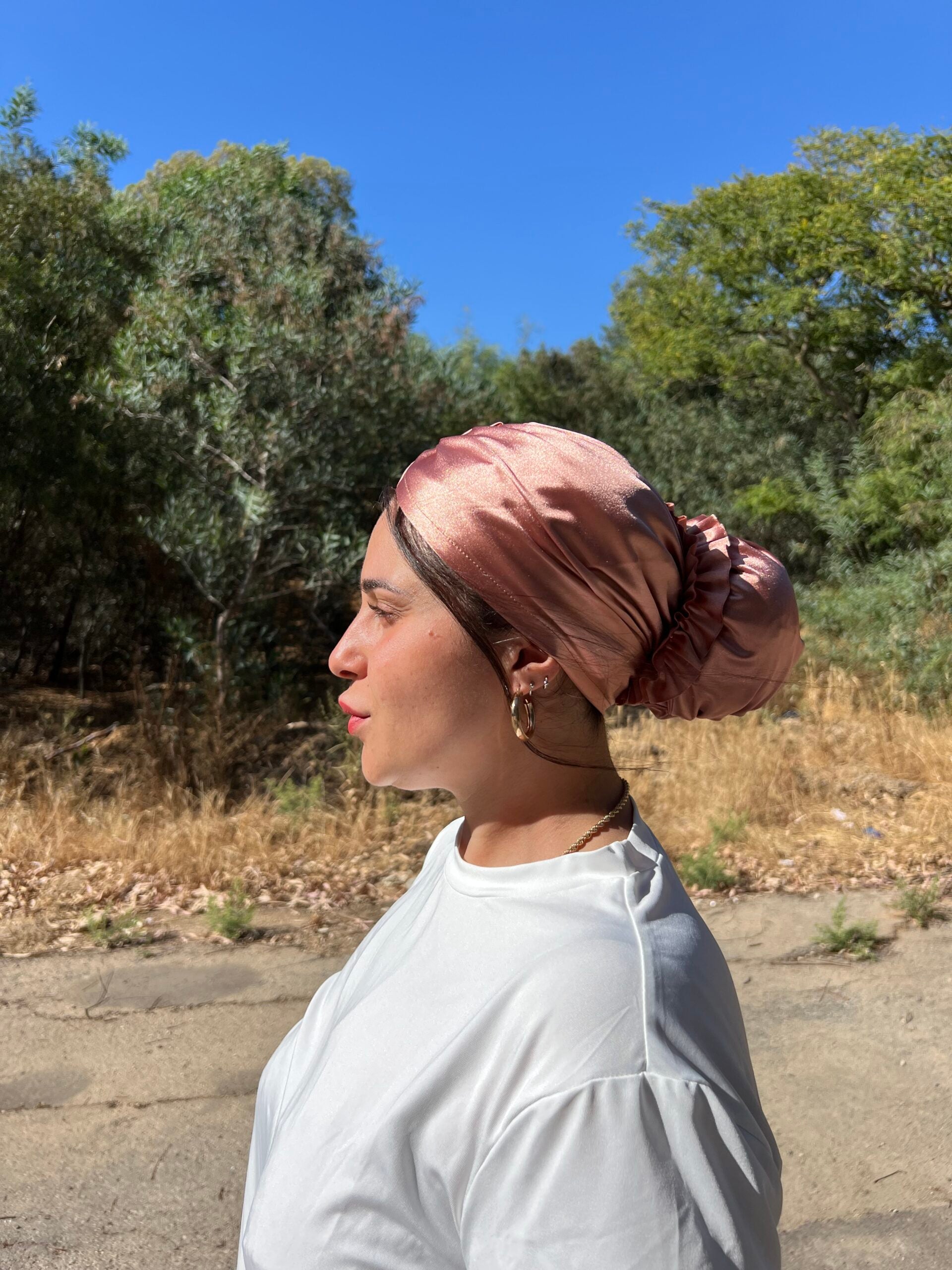 טורבן ארמני | רוז גולד רך