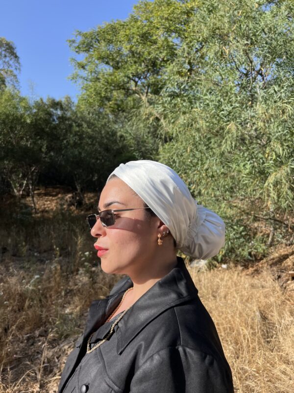 ⁦טורבן ארמני | לבן פנינה⁩ – תמונה ⁦5⁩