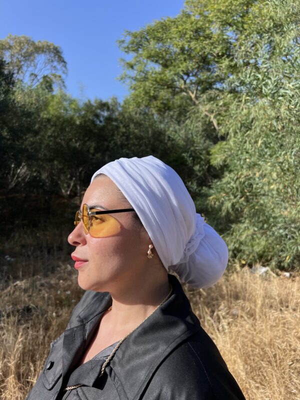 ⁦טורבן רשת | לבן⁩ – תמונה ⁦4⁩