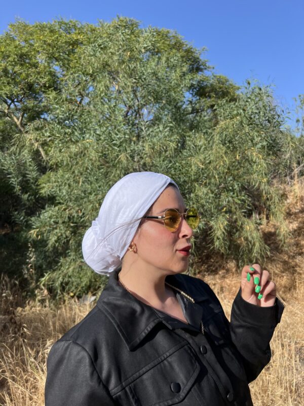 ⁦טורבן רשת | לבן⁩ – תמונה ⁦3⁩
