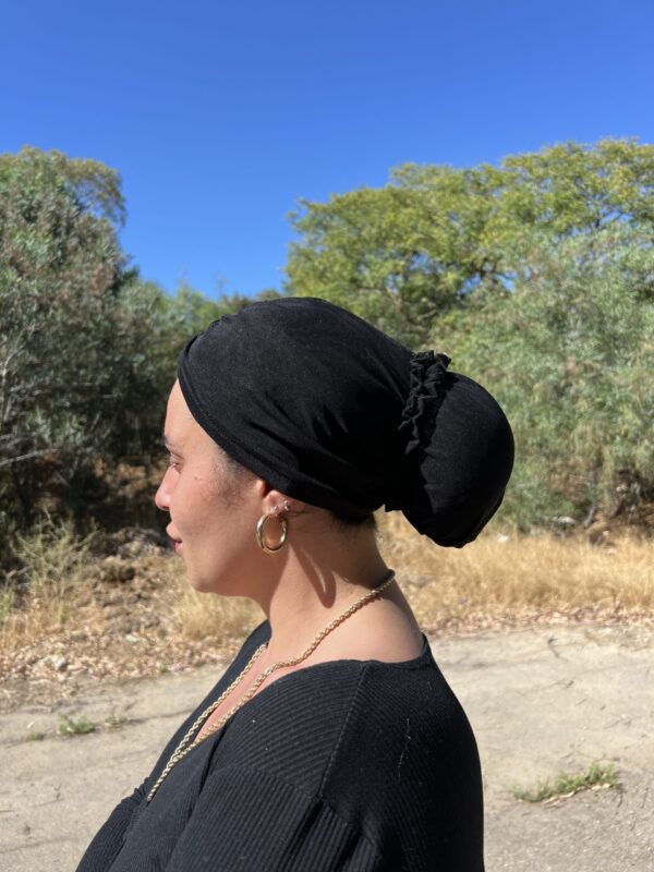 ⁦טורבן רשת | שחור⁩ – תמונה ⁦3⁩