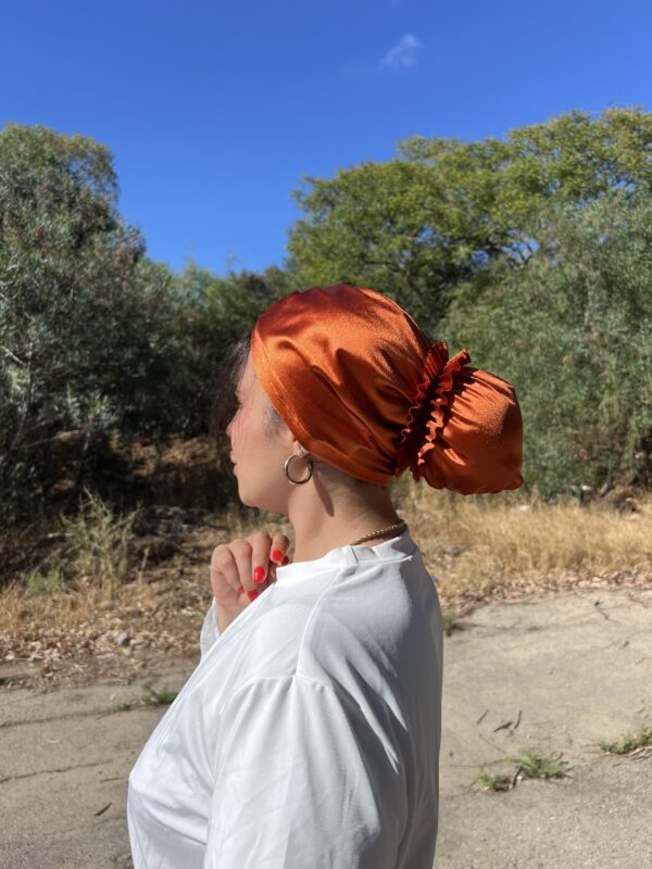 ⁦טורבן ארמני | כתום בוהק⁩ – תמונה ⁦5⁩