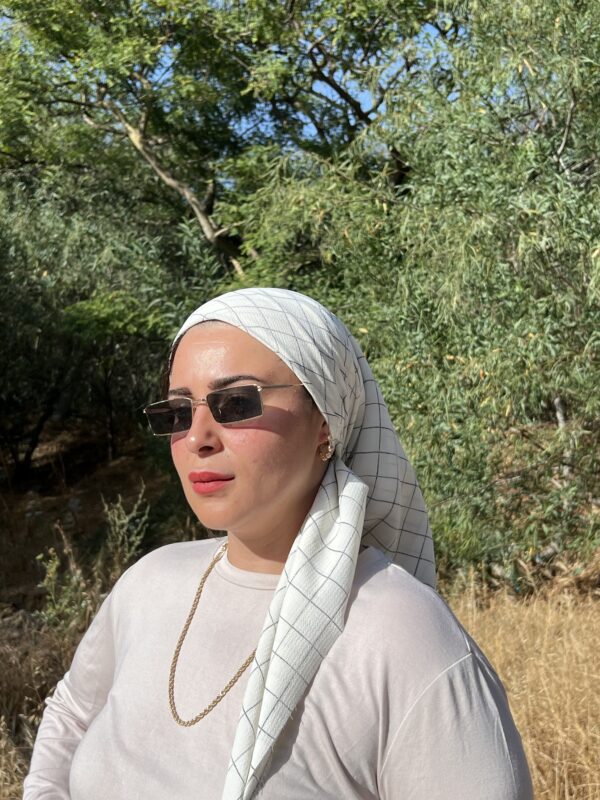 מרובעת לבן משבצות
